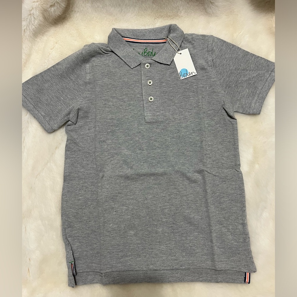 Mini Boden Appliqué Boys Polo Shirt